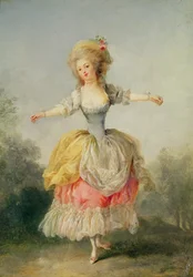 Tänzerin im Louis XVI Kostüm